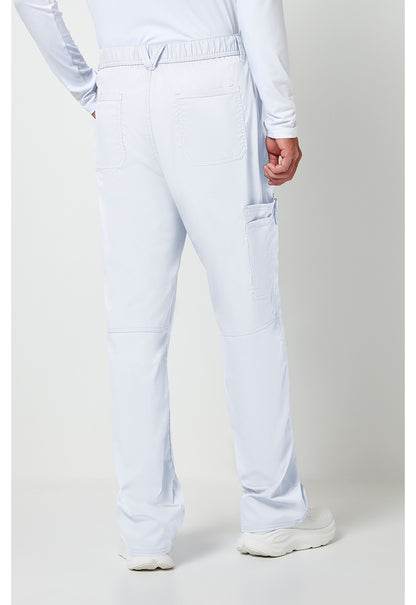 Workwear Revolution WW140 Men's Fly Front Scrub Pants White