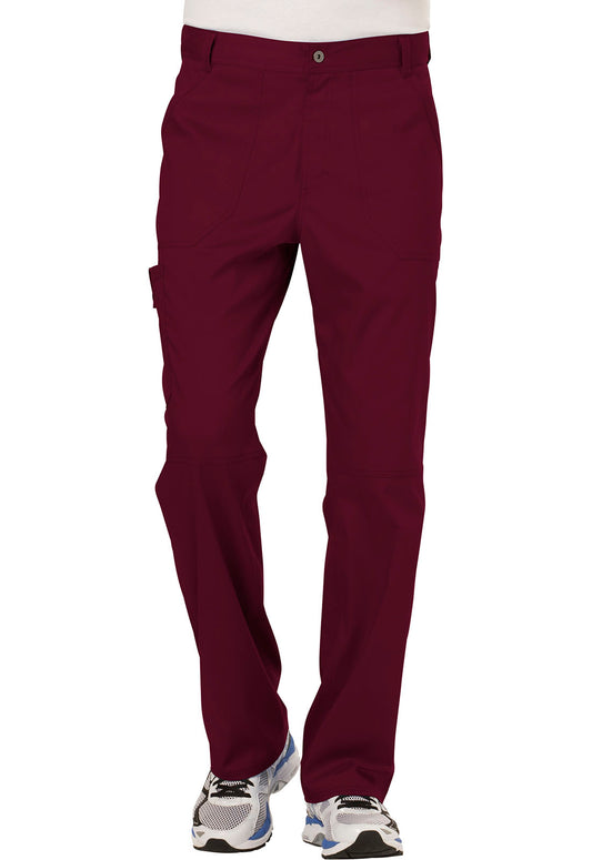 Workwear Revolution WW140 Men's Fly Front Scrub Pants Wine