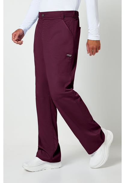 Workwear Revolution WW140 Men's Fly Front Scrub Pants Wine