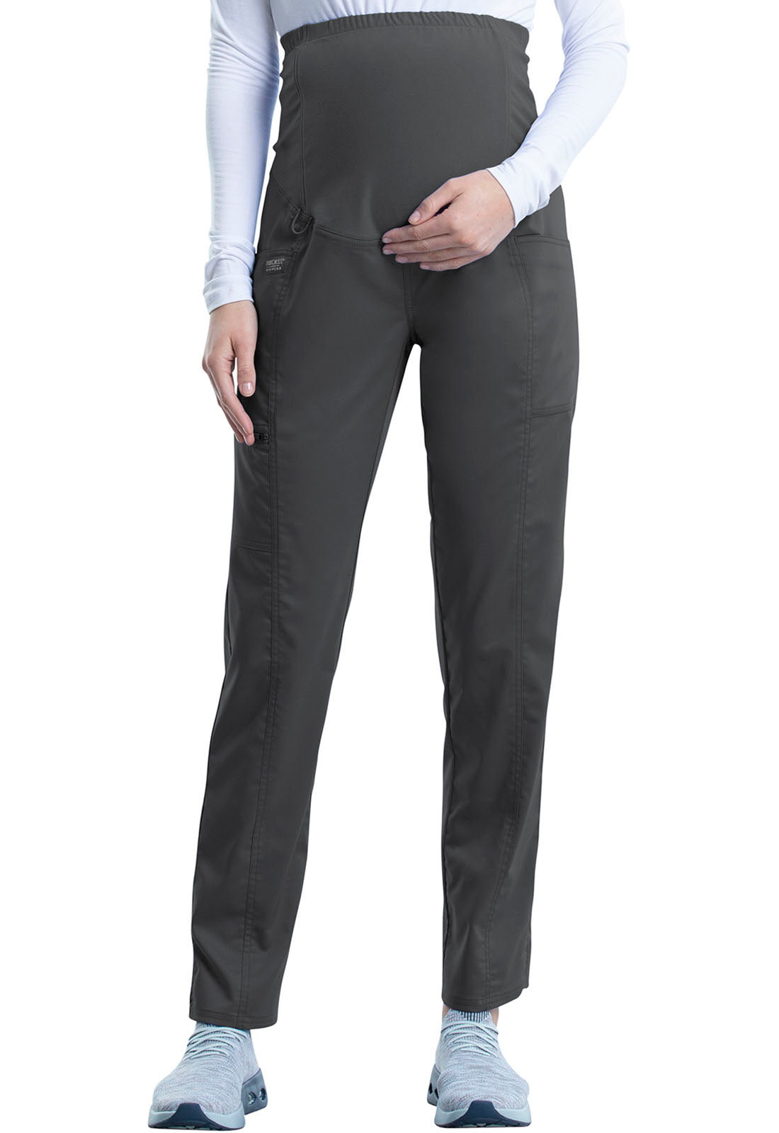 Revolution WW155 Maternity Straight Leg Pants Pewter