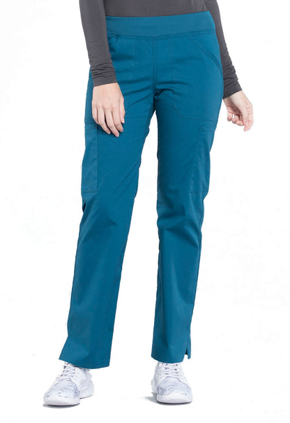 Professionals WW170 Mid Rise Straight Leg Pull-on Cargo Pants Caribbean Blue