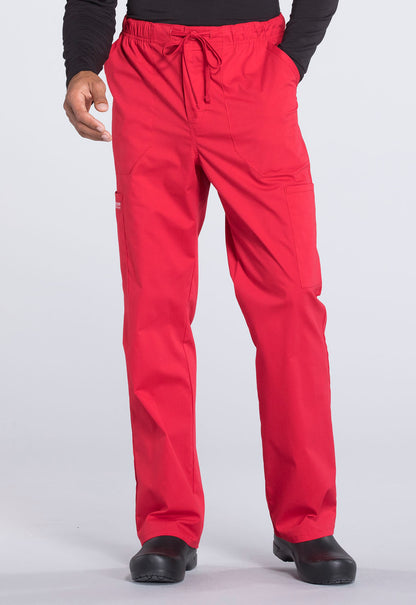 Professionals WW190 Men's Tapered Leg Fly Front Cargo Pants Red