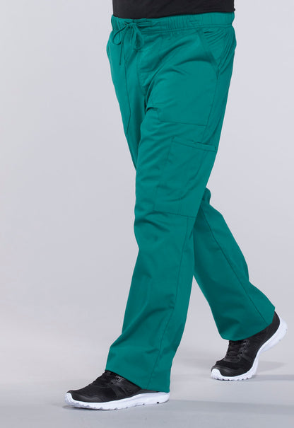 Professionals WW190 Men's Tapered Leg Fly Front Cargo Pants Hunter Green Model Image Right Side | Cherokee Workwear