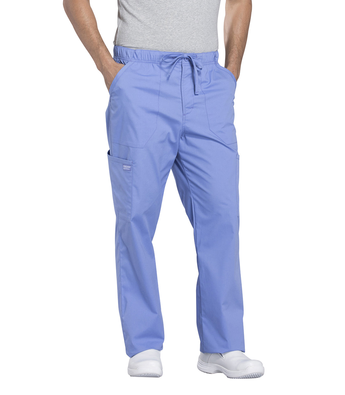 Professionals WW190 Men's Tapered Leg Fly Front Cargo Pants Ciel