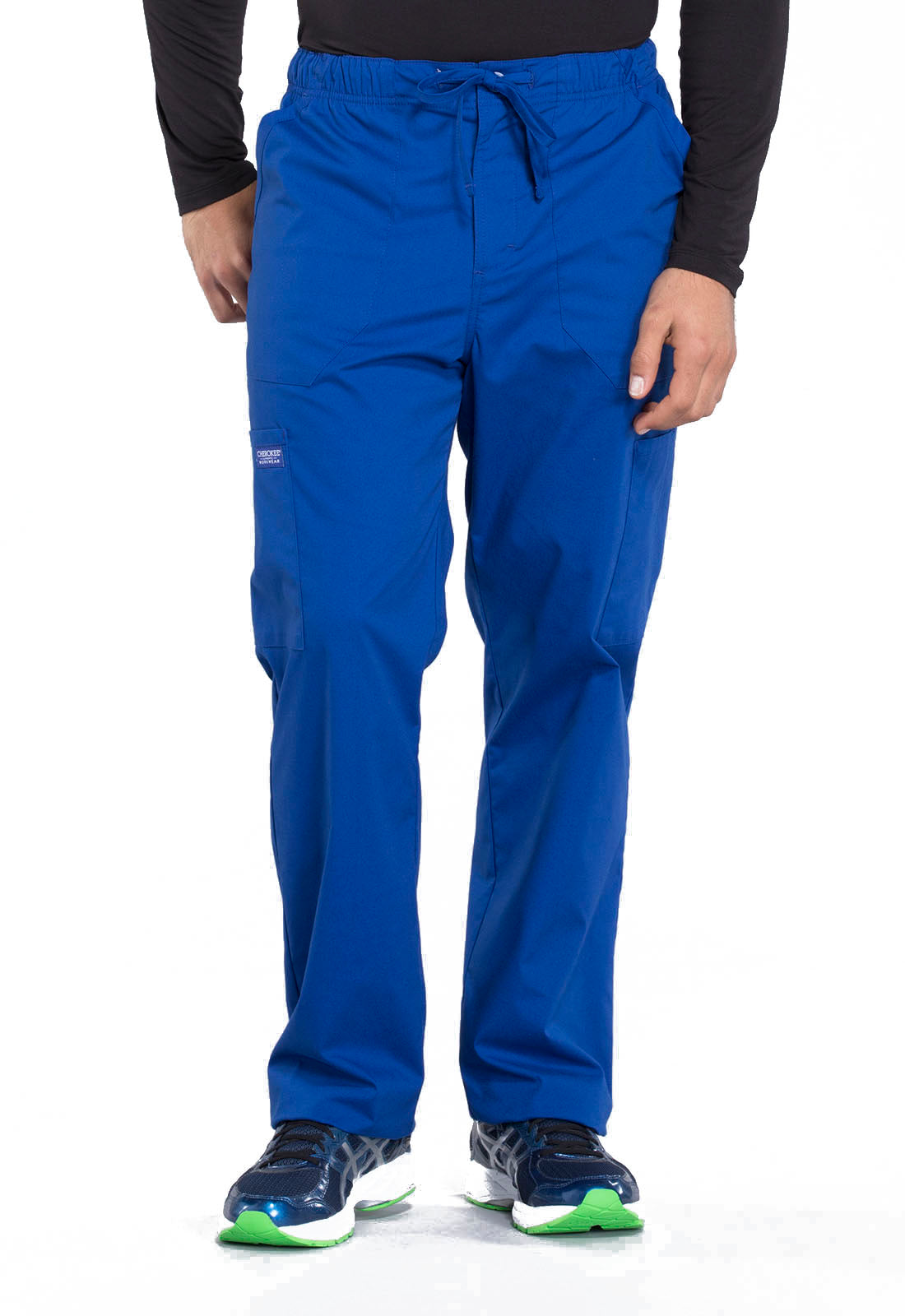 Professionals WW190 Men's Tapered Leg Fly Front Cargo Pants Galaxy Blue