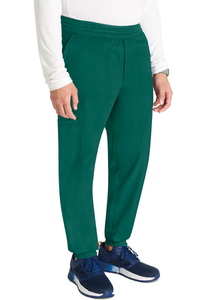 Revolution WW251 Men's Jogger Hunter Green Model Image Left Side | Cherokee Workwear