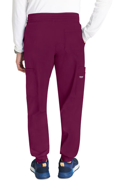 Revolution WW251 Men's Jogger Wine Model Image Back | Cherokee Workwear