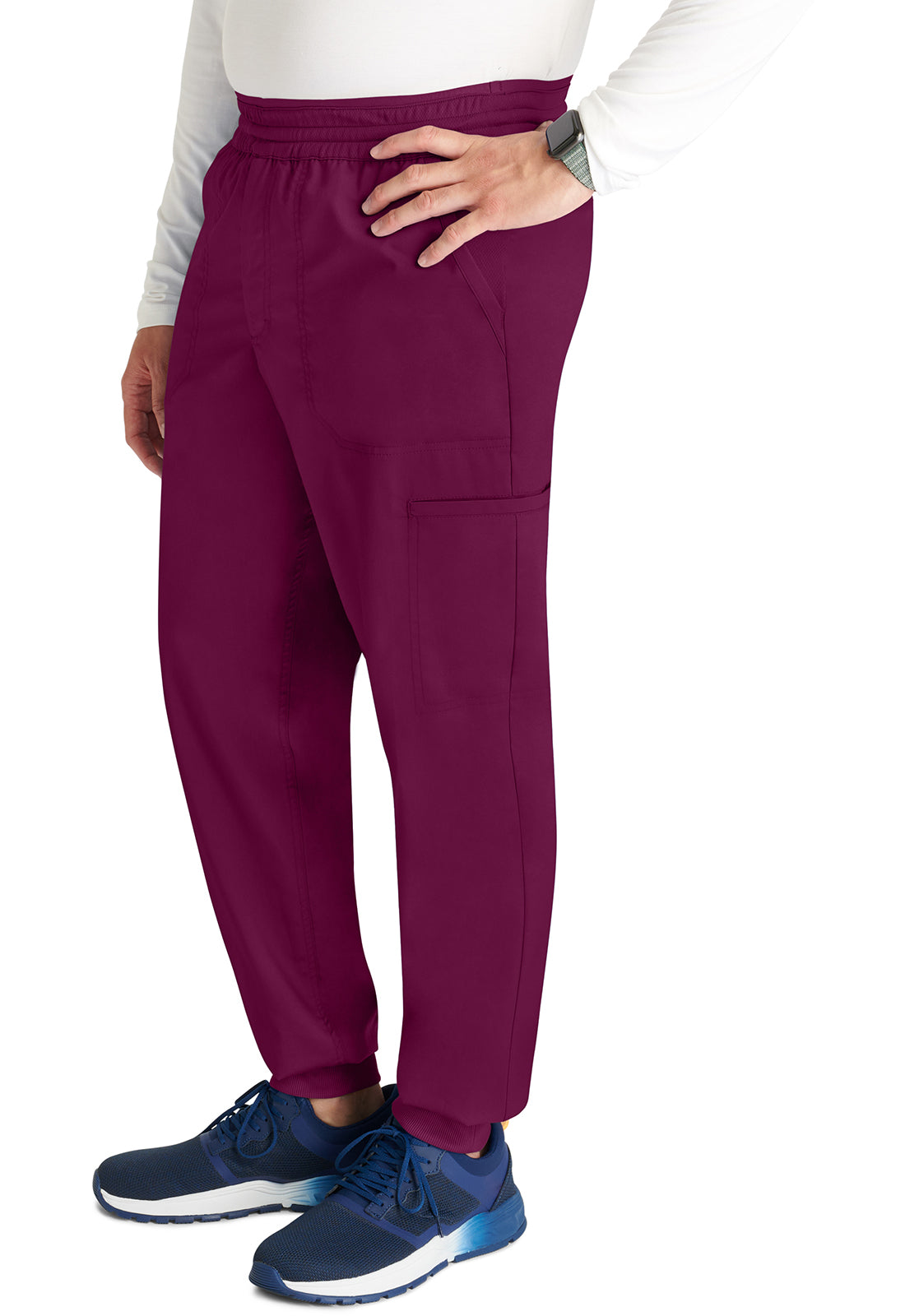 Revolution WW251 Men's Jogger Wine Model Image Right Side | Cherokee Workwear