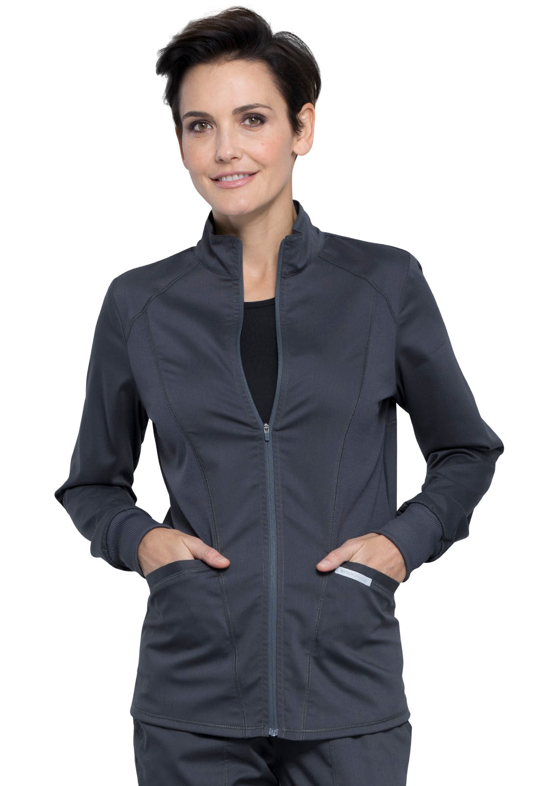 Revolution WW301 Zip Front High-Low Jacket Pewter