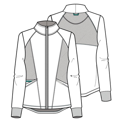 Workwear Revolution WW301 Women's Zip Front High-Low Jacket Pewter