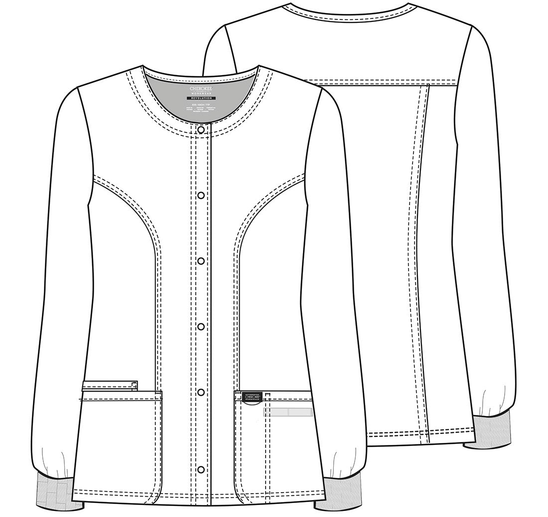 Workwear Revolution WW310 Women's Snap Front Jacket Royal