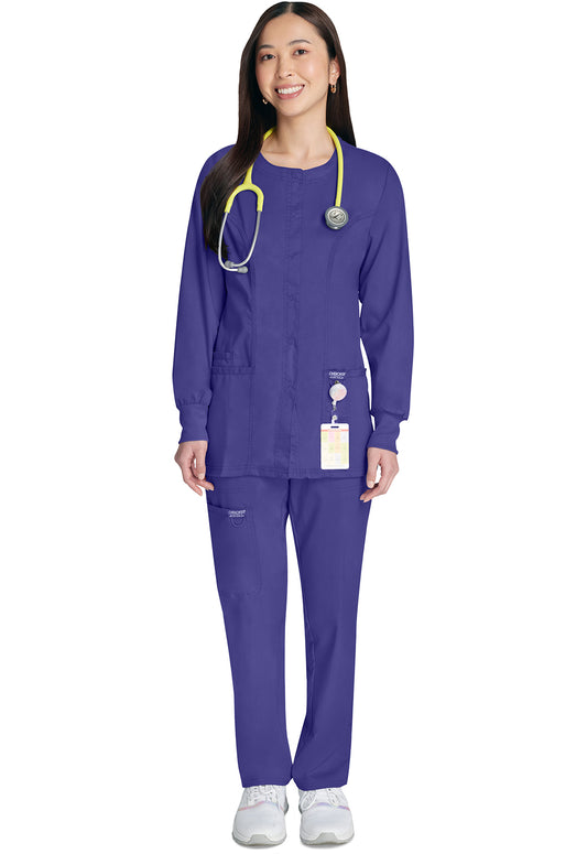 Workwear Revolution WW310 Women's Snap Front Jacket Grape