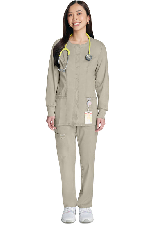 Workwear Revolution WW310 Women's Snap Front Jacket Khaki