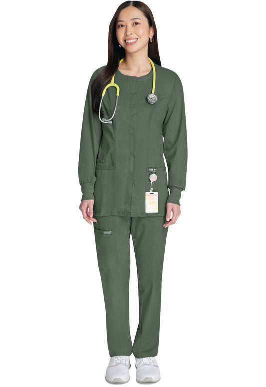 Workwear Revolution WW310 Women's Snap Front Jacket Olive