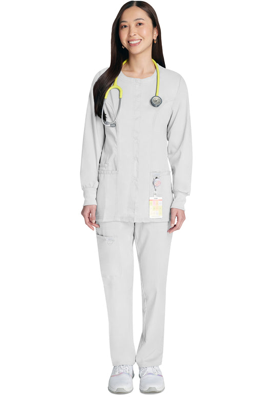 Workwear Revolution WW310 Women's Snap Front Jacket White