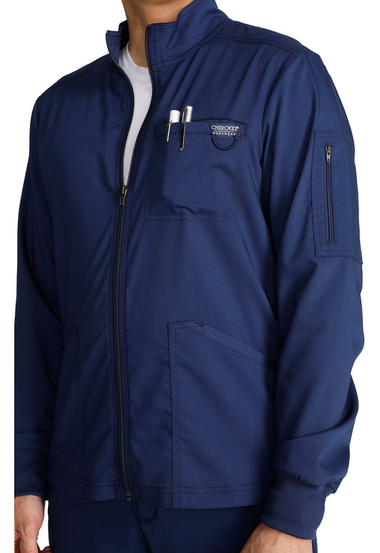 Workwear Revolution WW320 Men's Zip Front Jacket Navy