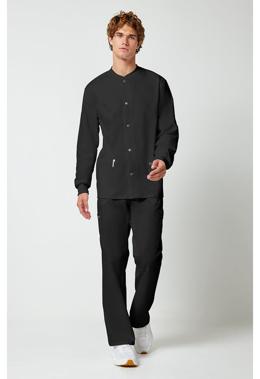 Workwear Professionalessionals WW360 Men's Snap Front Jacket Black