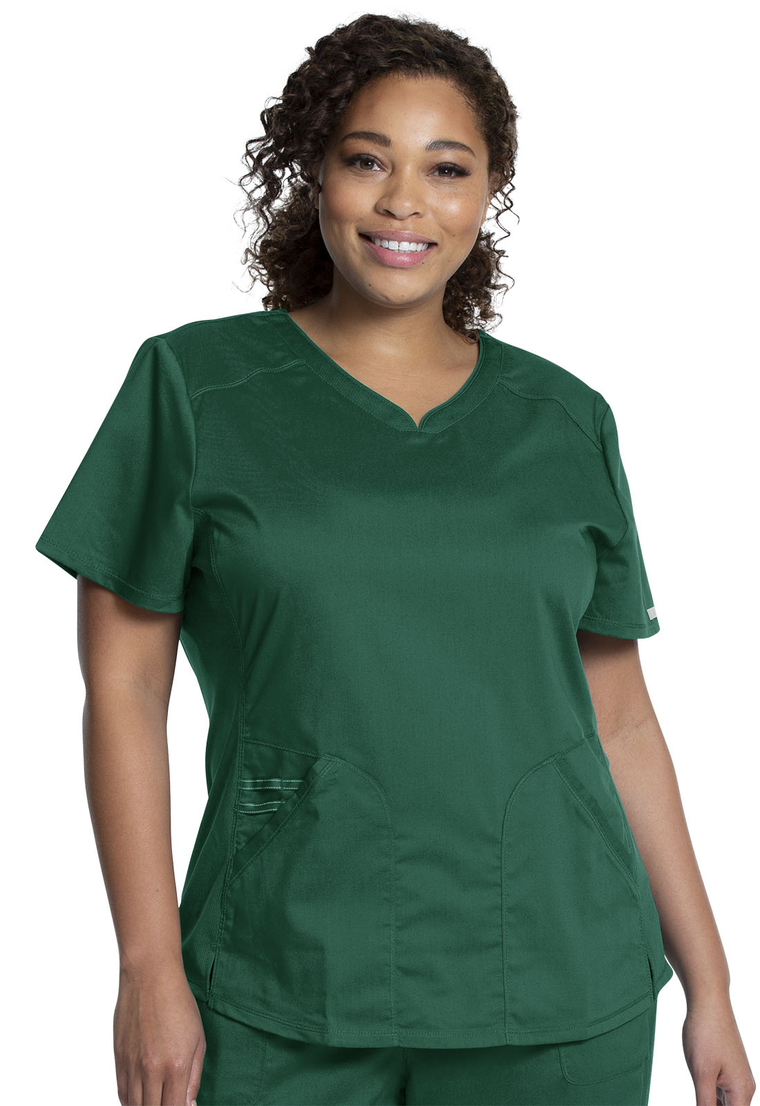 Revolution WW601 V-Neck Top Hunter Green