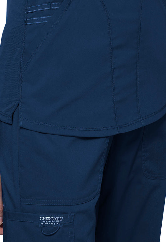 Workwear Revolution WW601 Women's V-Neck Scrub Top Navy