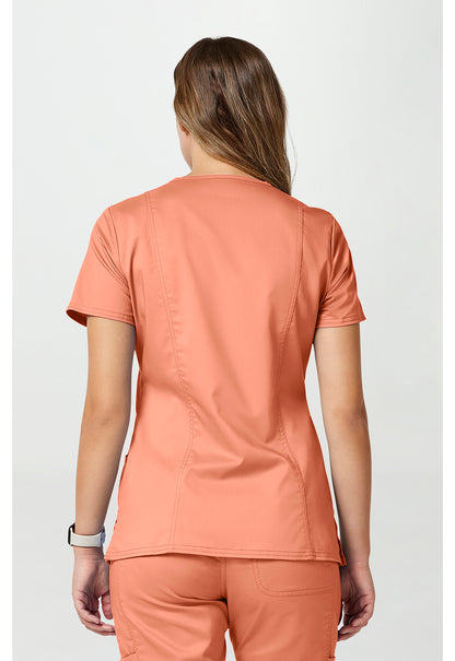 Revolution WW610 Mock Wrap Top Papaya Juice