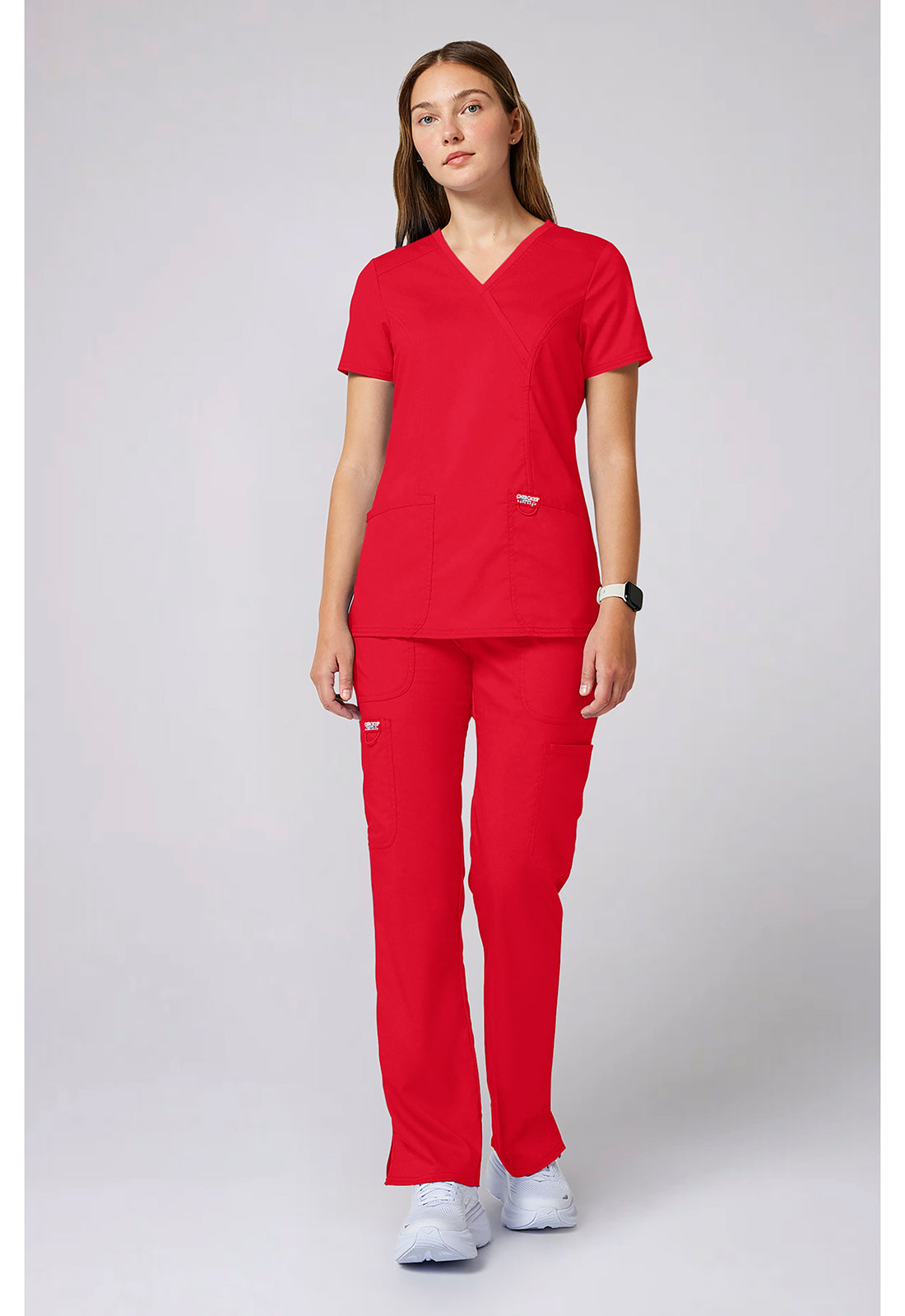 Workwear Revolution WW610 Women's Mock Wrap Scrub Top image 2