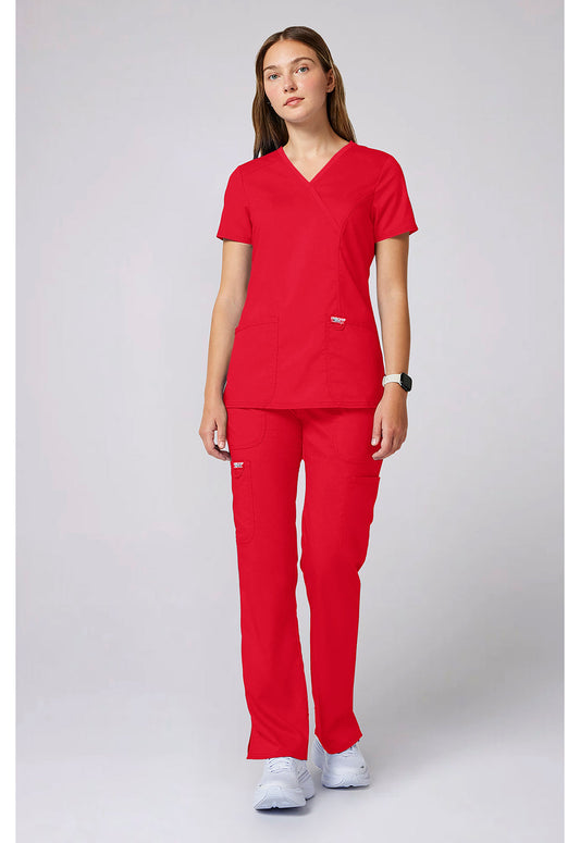 Workwear Revolution WW610 Women's Mock Wrap Scrub Top image 2