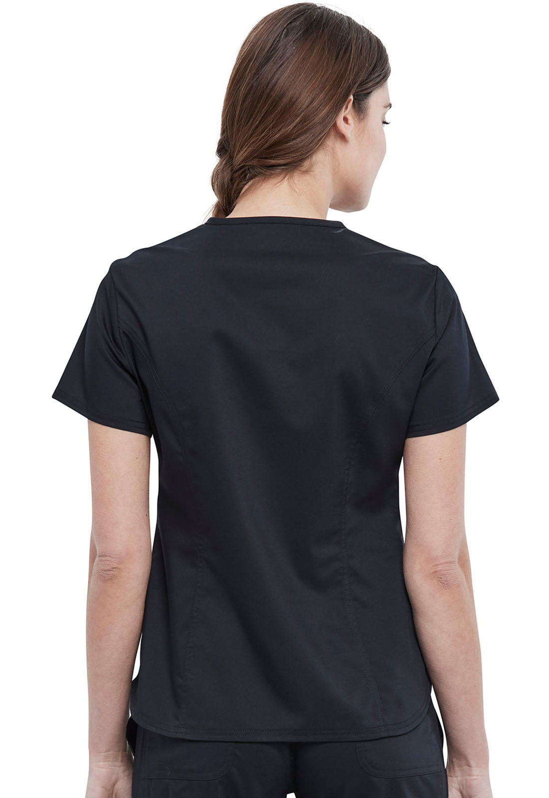 Workwear Revolution WW612 Women's V-Neck Scrub Top Black