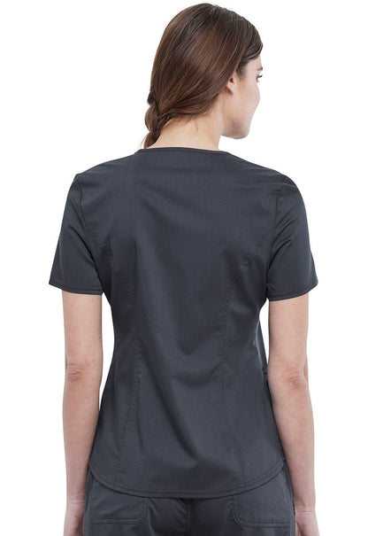 Workwear Revolution WW612 Women's V-Neck Scrub Top Pewter