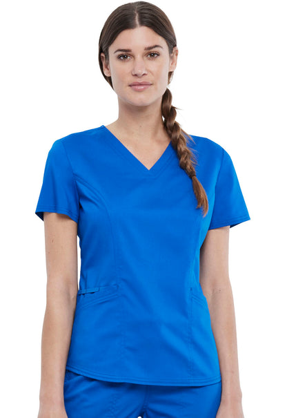 Workwear Revolution WW612 Women's V-Neck Scrub Top Royal