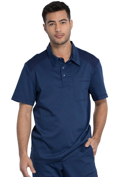 Revolution WW615 Men's Polo Shirt Navy Model Image Front | Cherokee Workwear