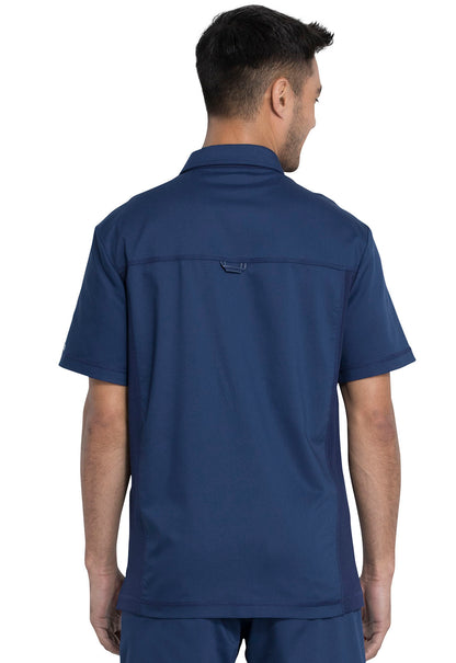 Revolution WW615 Men's Polo Shirt Navy Model Image Back | Cherokee Workwear