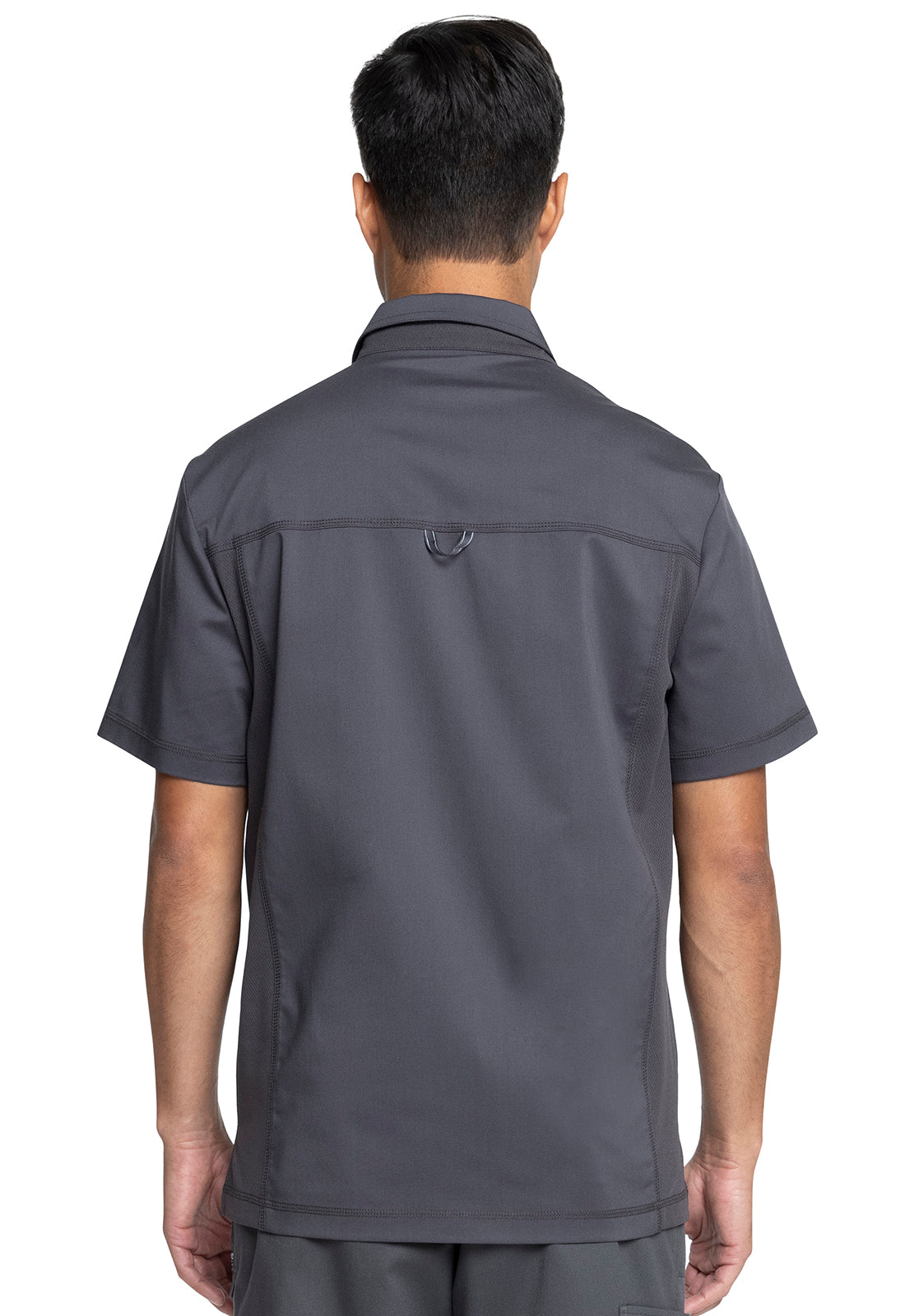 Revolution WW615 Men's Polo Shirt Pewter Model Image Back | Cherokee Workwear