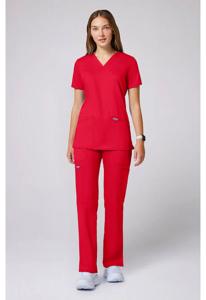 Workwear Revolution WW620 Women's V-Neck Scrub Top Sweet Paprika
