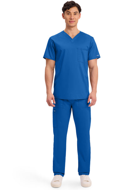 Workwear Revolution WW625 Unisex Unisex 1 Pocket Tuckable V-Neck Scrub Top Royal