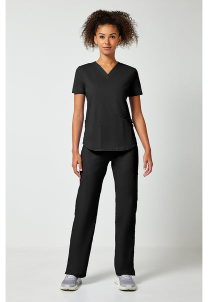 Workwear Professionalessionals WW665 Women's V-Neck Scrub Top Black