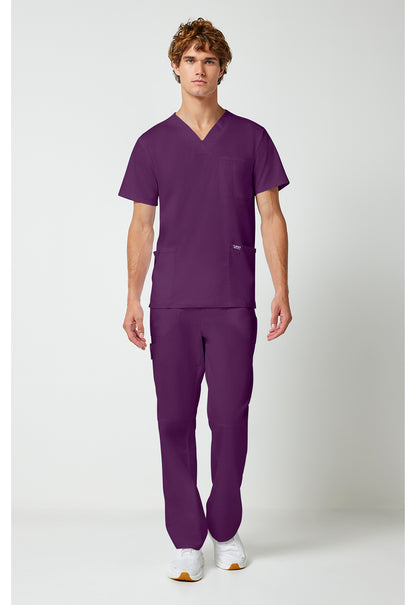 Workwear Revolution WW670 Men's V-Neck Scrub Top Eggplant