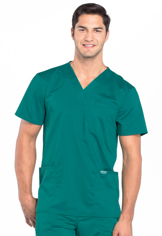 WW670 WW Revolution Men's V-Neck Top (Hunter Green)