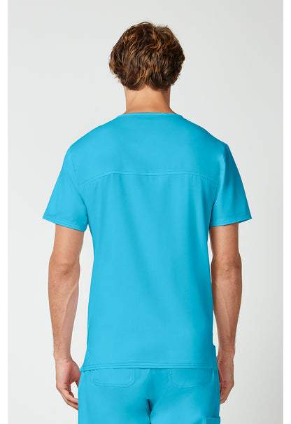 Workwear Revolution WW670 Men's V-Neck Scrub Top Turquoise