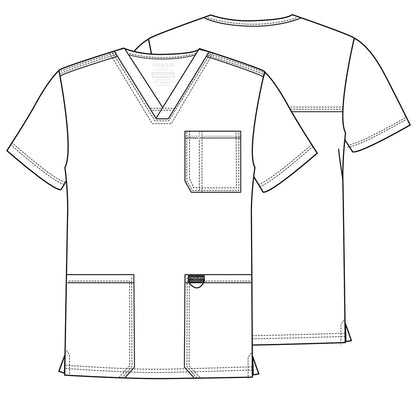 Workwear Revolution WW670 Men's V-Neck Scrub Top Galaxy Blue