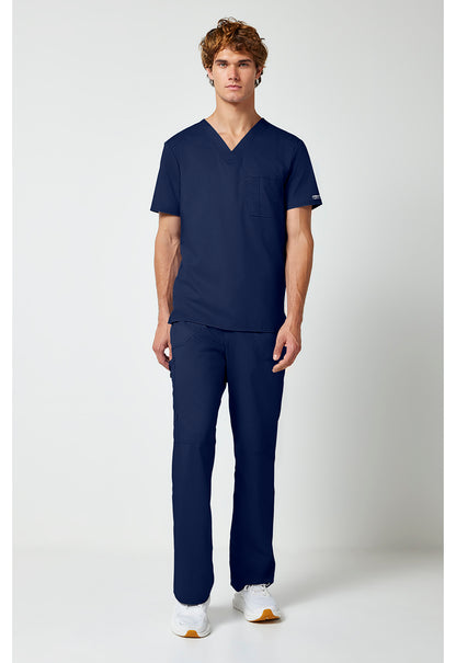 Workwear Revolution WW690 Men's Tuckable V-Neck Scrub Top Navy