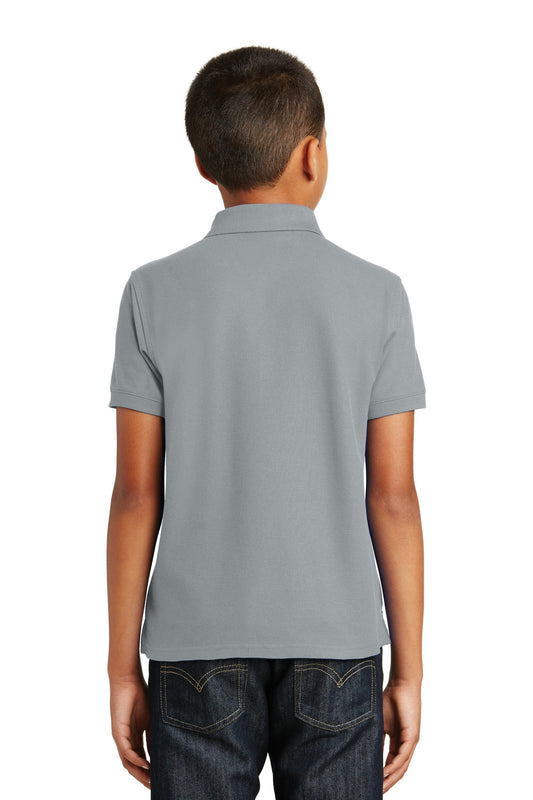 Port Authority Youth Core Classic Pique Polo. Y100 Gusty Grey