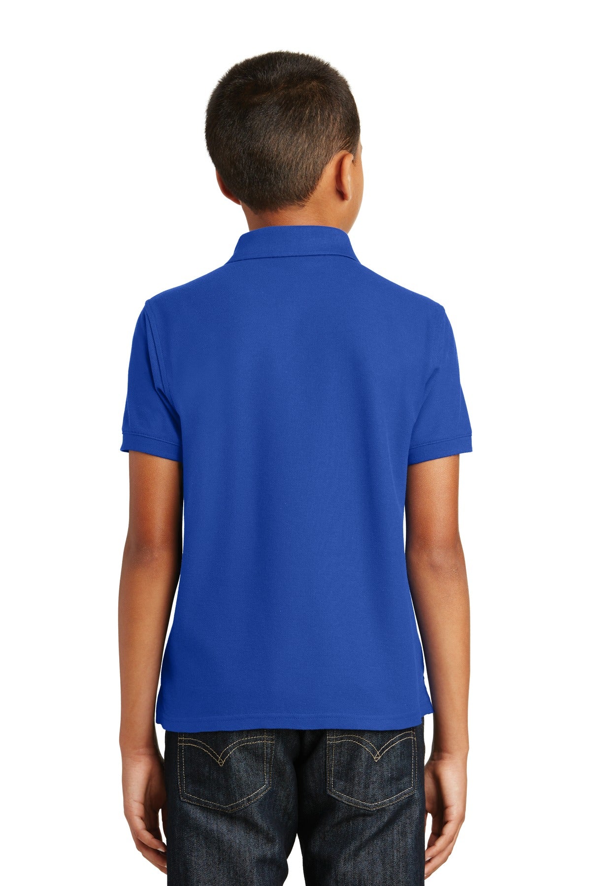 Port Authority Youth Core Classic Pique Polo. Y100 True Royal