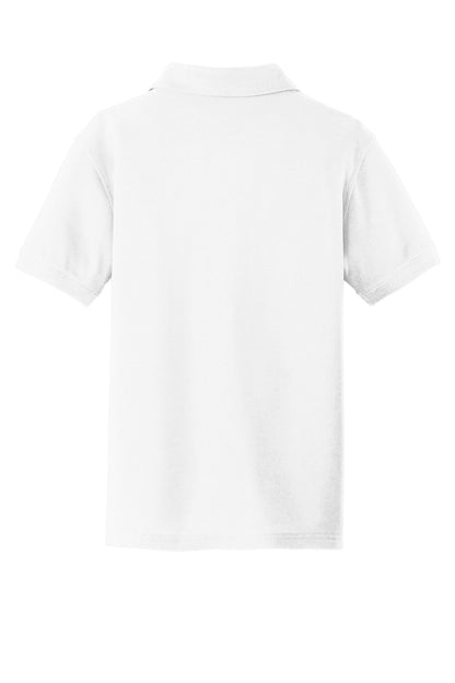 Port Authority Youth Core Classic Pique Polo. Y100 White