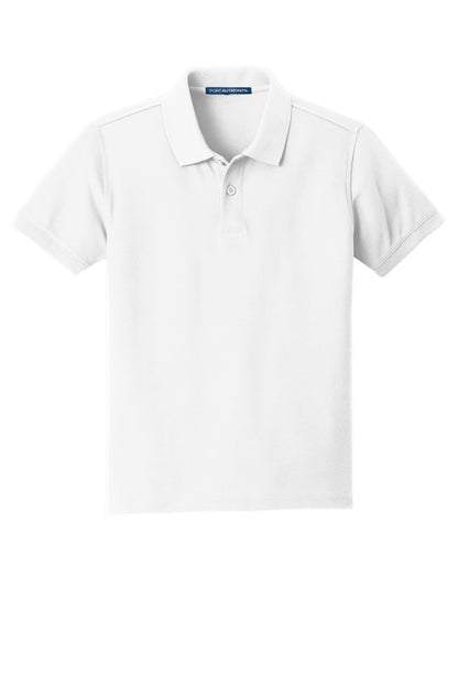 Port Authority Youth Core Classic Pique Polo. Y100 White