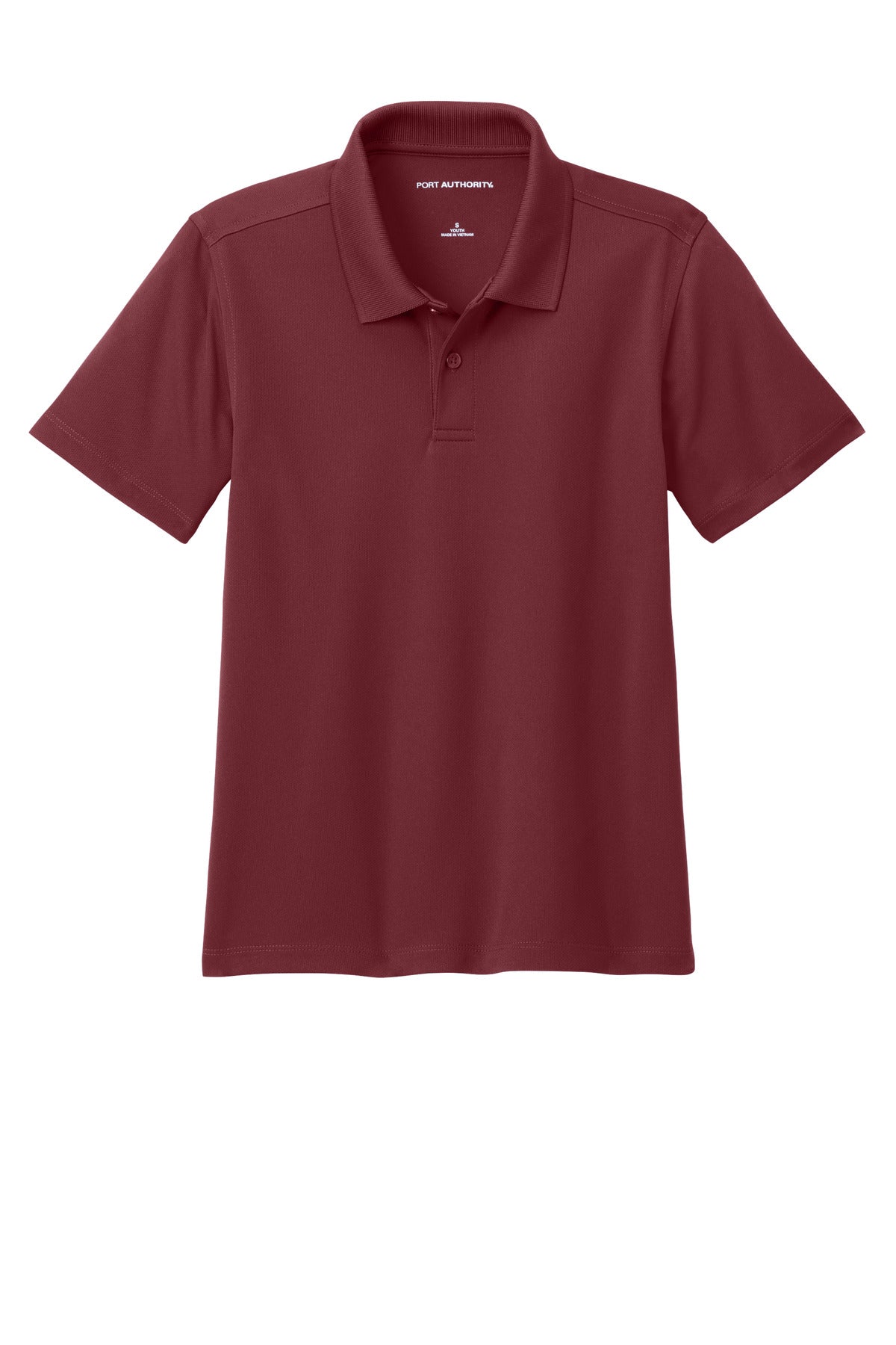 Port Authority Youth Dry Zone UV Micro-Mesh Polo Y110 Burgundy