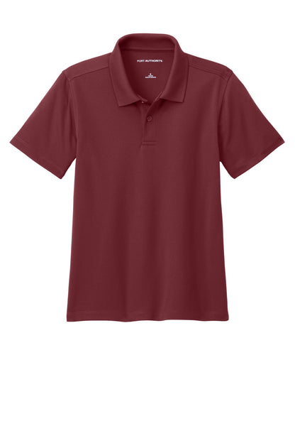 Port Authority Youth Dry Zone UV Micro-Mesh Polo Y110 Burgundy