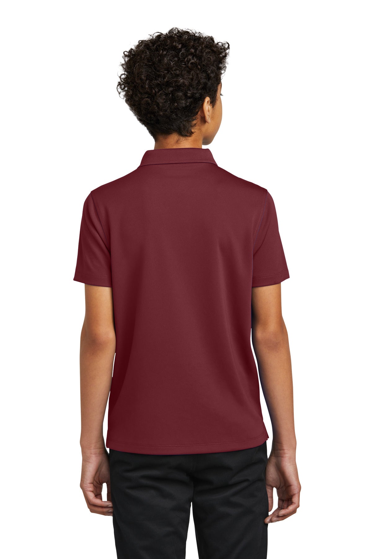 Port Authority Youth Dry Zone UV Micro-Mesh Polo Y110 Burgundy