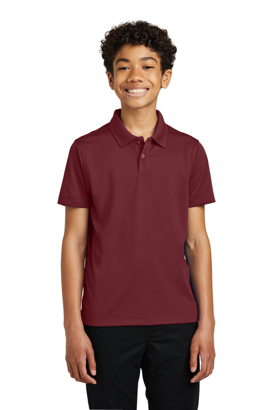 Port Authority Youth Dry Zone UV Micro-Mesh Polo Y110 Burgundy