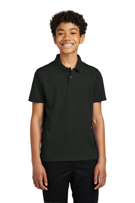 Port Authority Youth Dry Zone UV Micro-Mesh Polo Y110 Deep Black