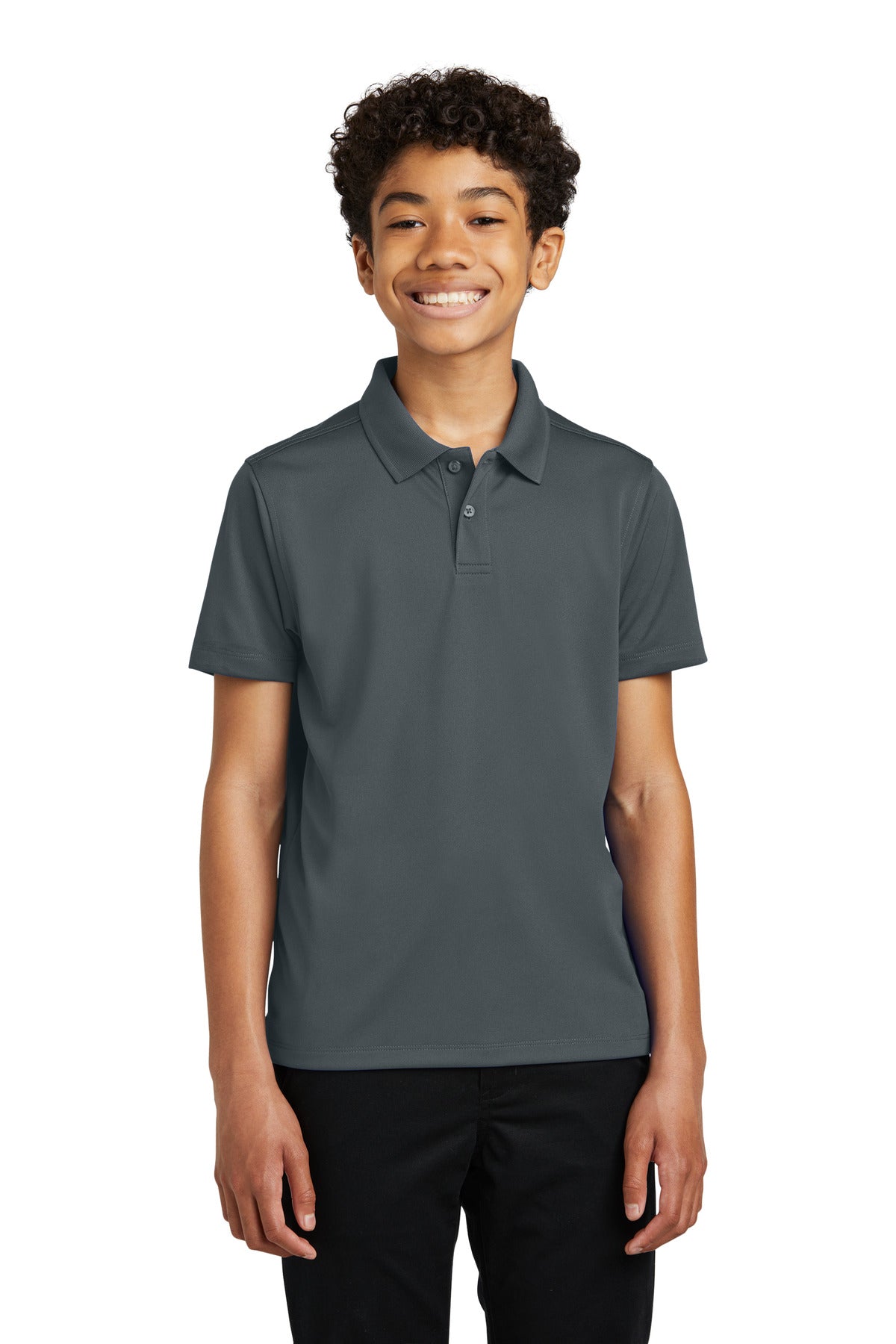 Port Authority Youth Dry Zone UV Micro-Mesh Polo Y110 Graphite